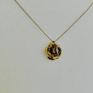 12K gold filled IPS Rose Necklace